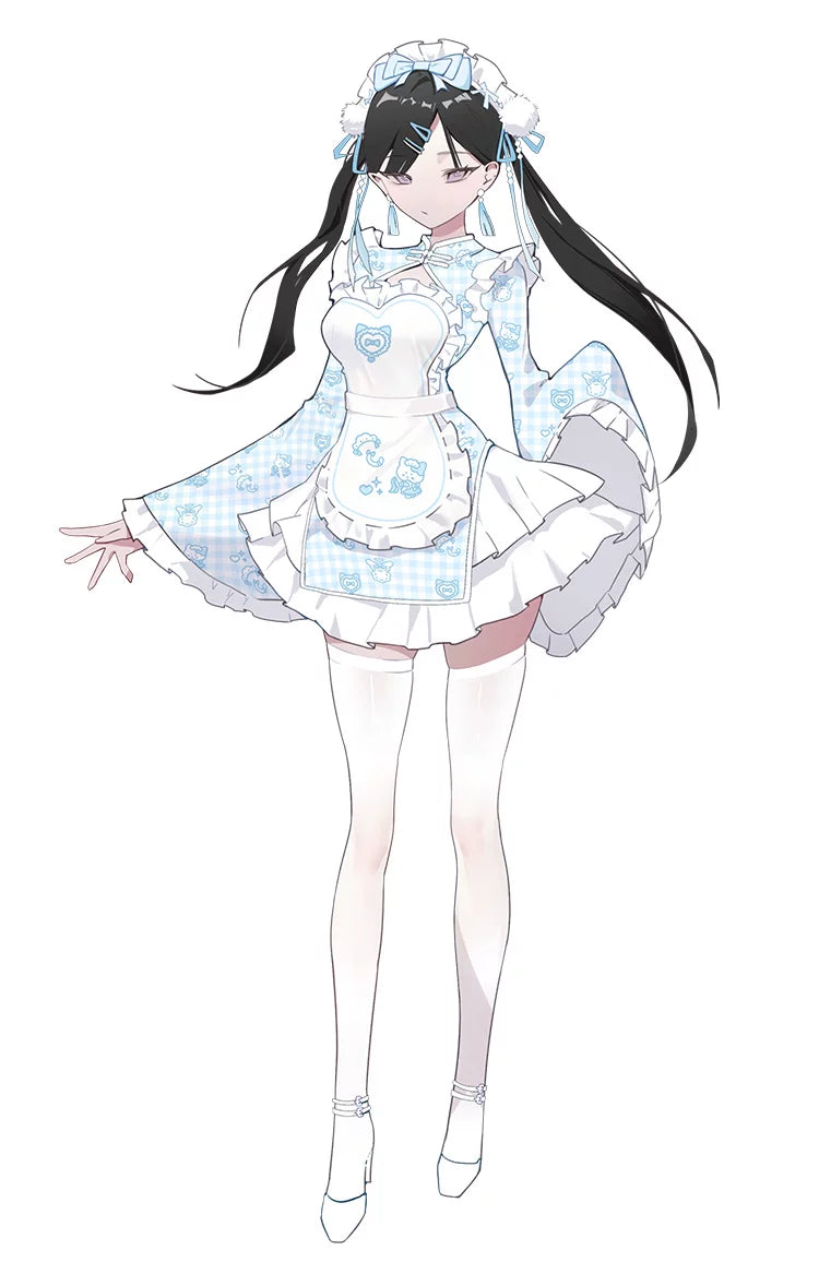 Creamy Neko Chinese Maid Costume Set - Roleplay Costumes BLESSSAFE