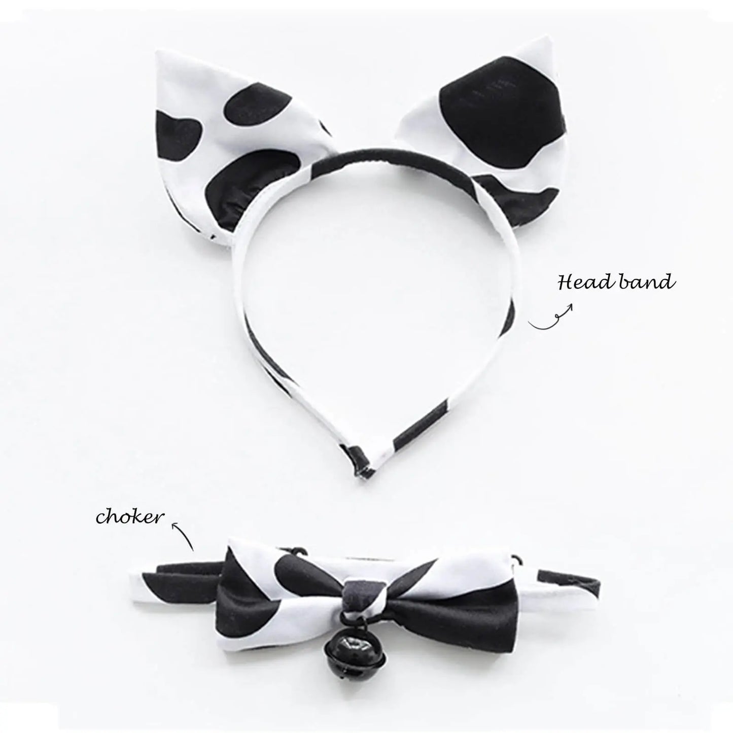 Cow Print Square Anime Lingerie Lolita Japanese Cosplay Bikini Costume Set Blesssafe