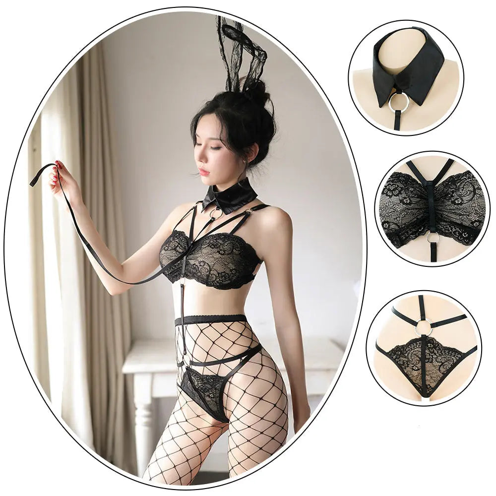 Sexy Anime Bunny Lingerie Babydoll Bandage Rabbit Cosplay Costume blesssafe