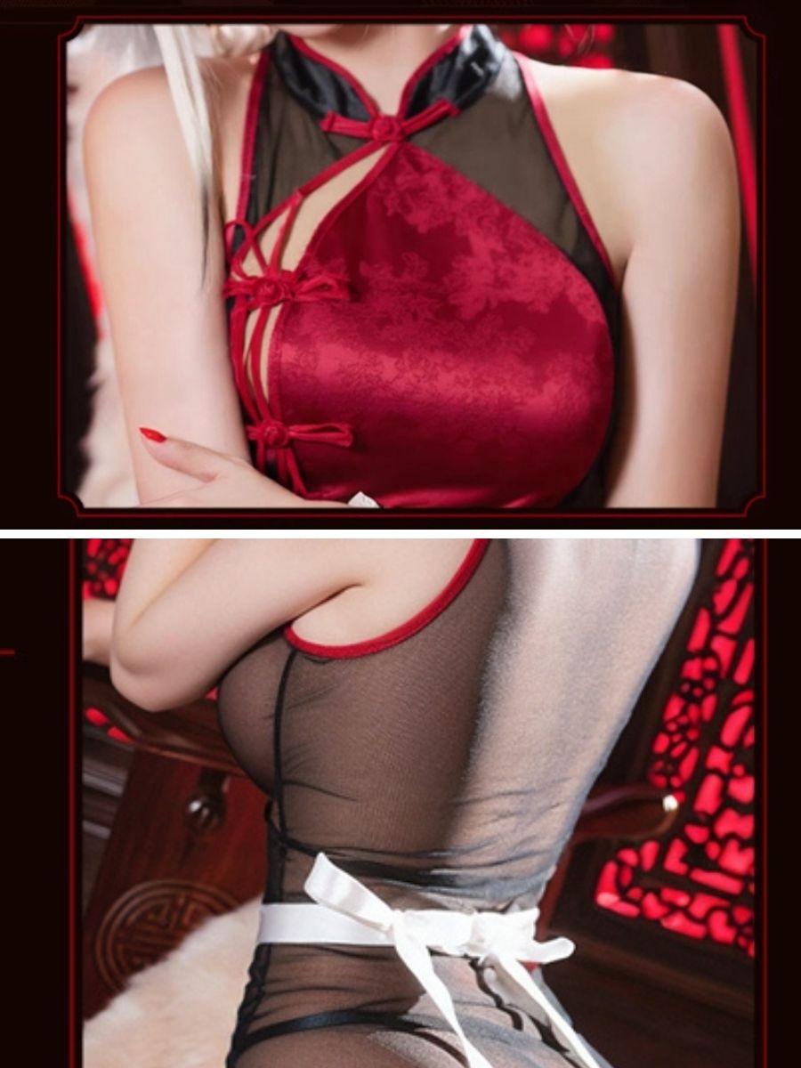 Anime Chinese-style Maid Costume - Lolita Servant Qipao Set Blesssafe