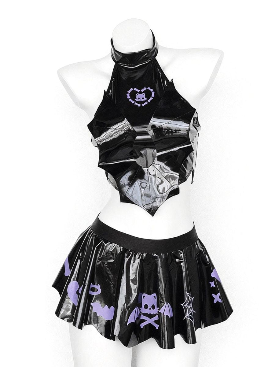 Cyber Punk Gothic Lingerie Catgirl Cosplay