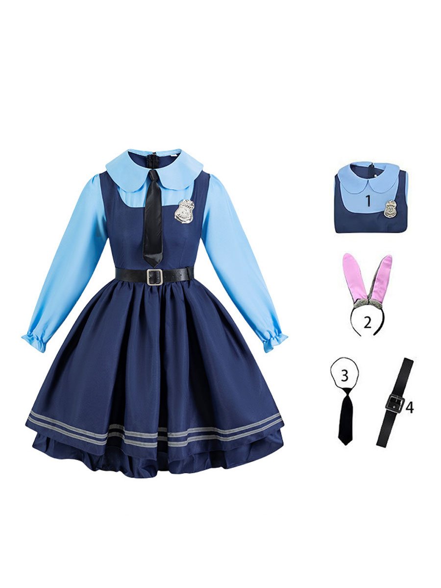 Cute Police Bunny Outfit - Anime Cop Officer Uniform Set blesssafe