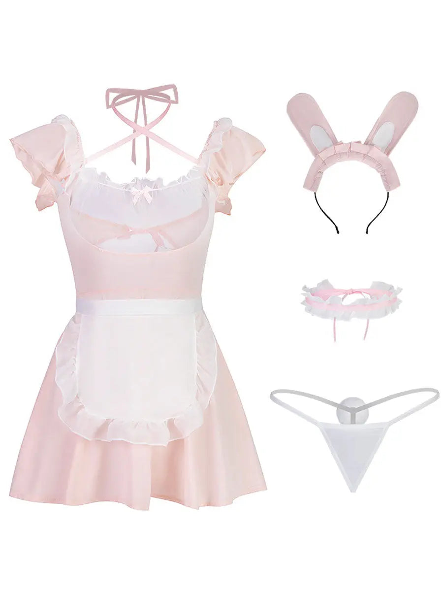 Naughty Bunny Maid Lingerie Dress - Risqué Anime Cosplay Outfit blesssafe