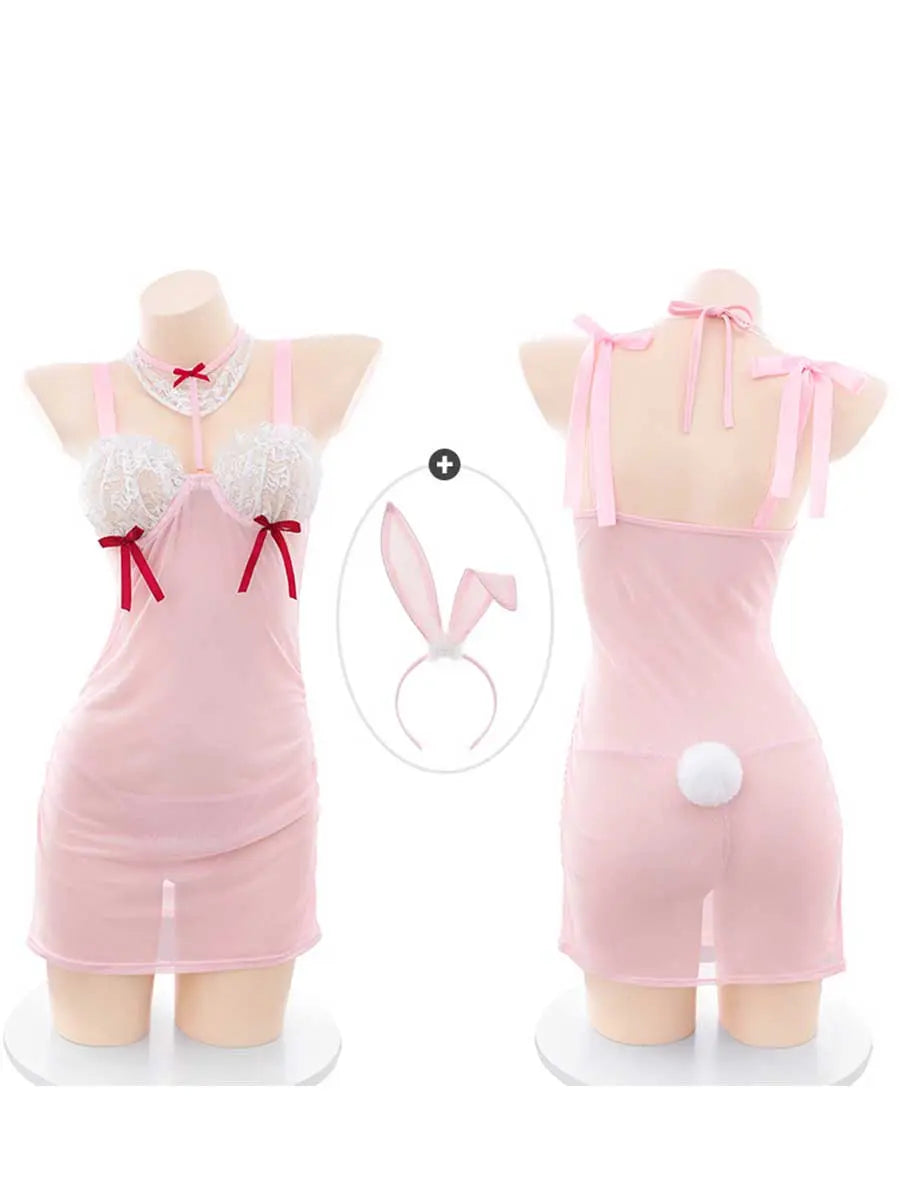 Plus Size Bunny Cosplay Lingerie Dress - Full Figure Anime Outfit blesssafe