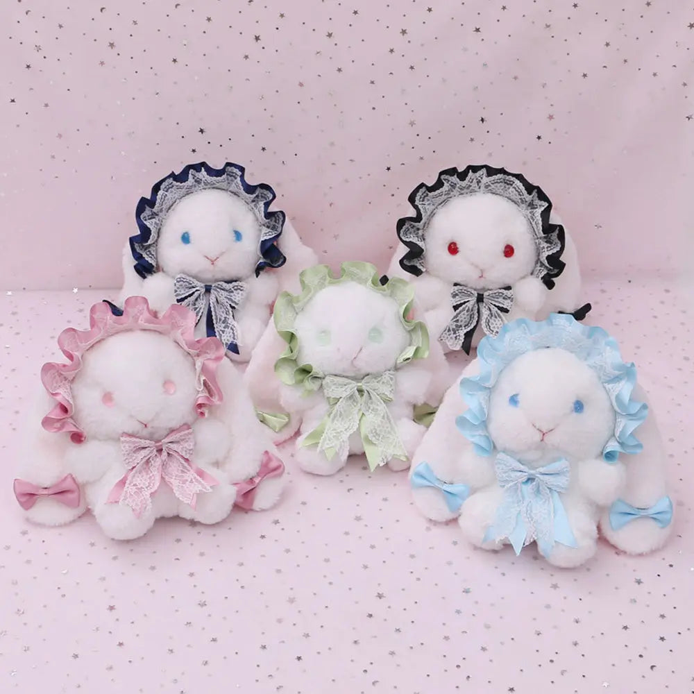 Plush Lolita Bunny Bag Crossbody Lace Bowkont Rabbit Handbag for Easter blesssafe