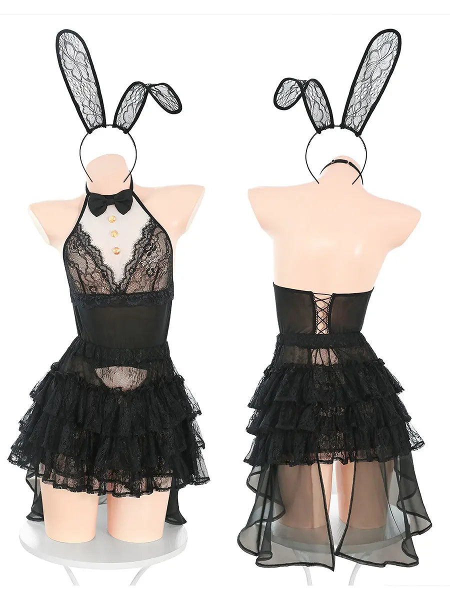 Miss Bunny Cosplay Costume - Elegant Rabbit Girl Lingerie Set blesssafe