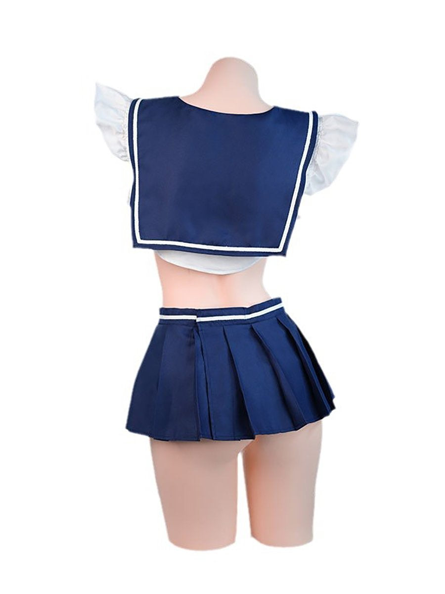 Anime Sailor Style Uniform Lingerie - Cute Schoolgirl Costume Blesssafe