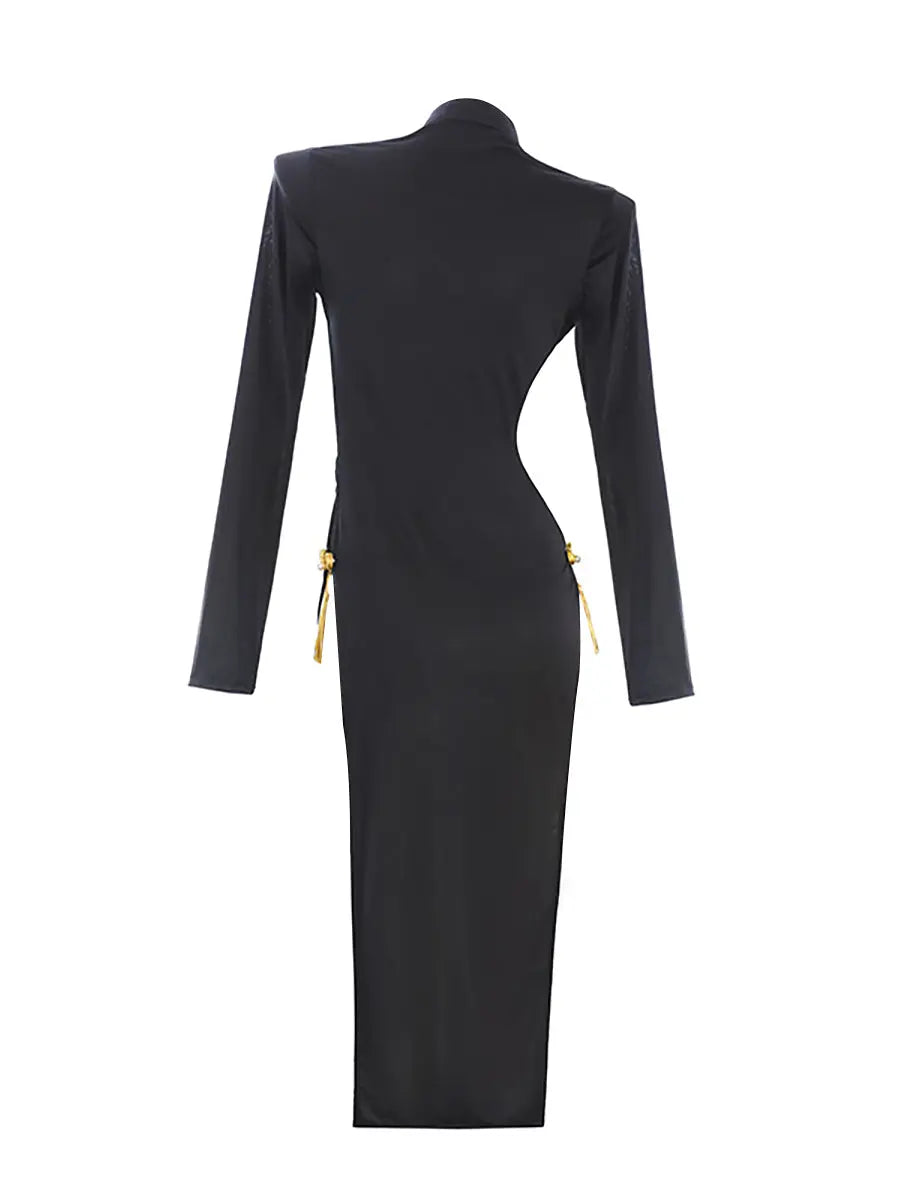 Reversible Cupless Cheongsam Dress - Open Bust Two Way Costume Blesssafe