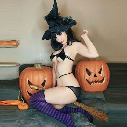 Succubus Lingerie Devil Bat Halter Bikini