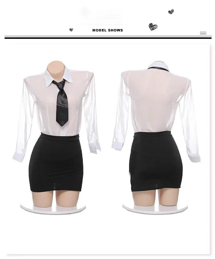 Plus-Size Secretary Uniform blesssafe