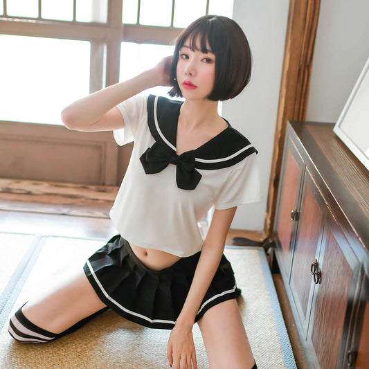 Cute Mini Sailor Cosplay Uniform - Short Pleated Anime Dress Blesssafe