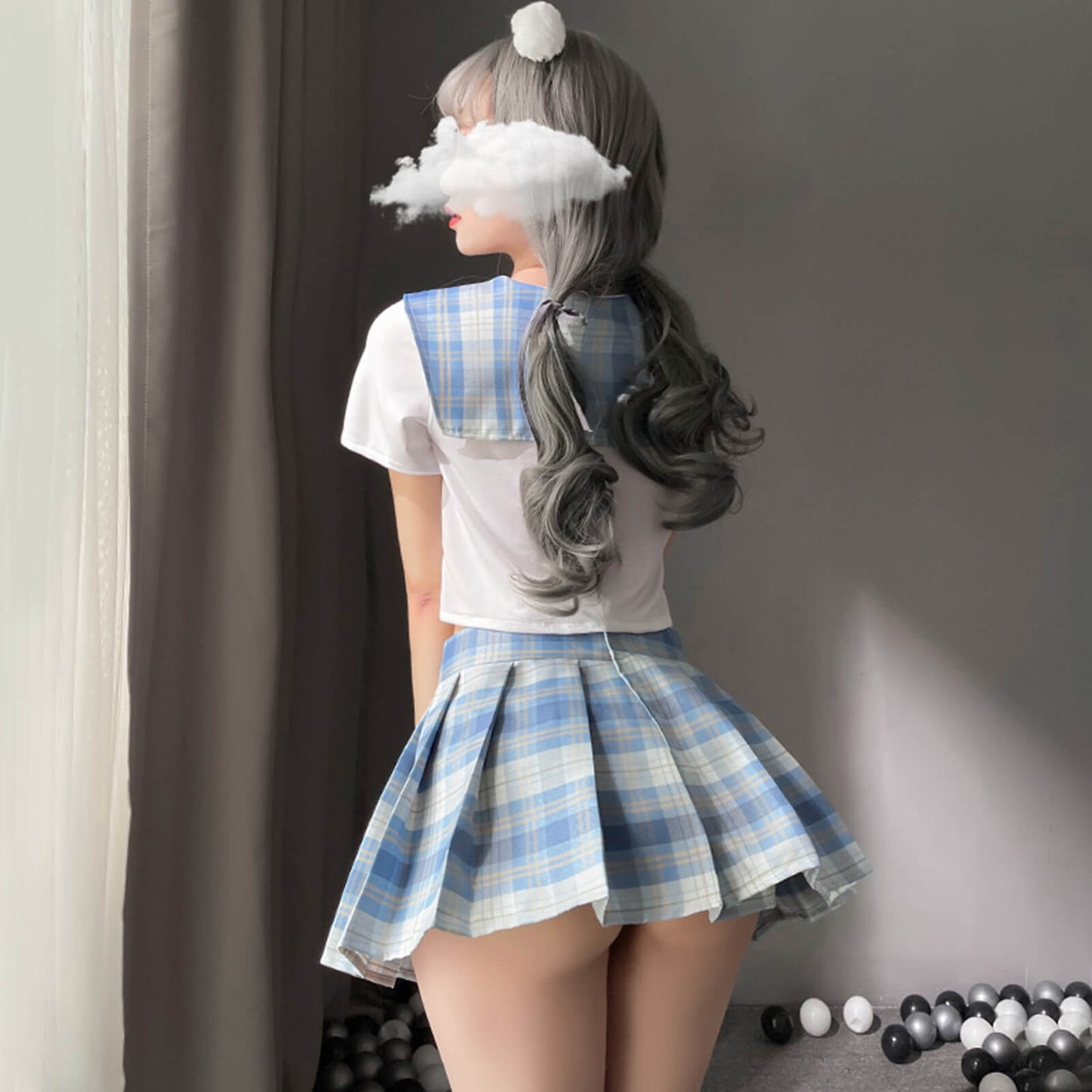 Japanese Anime Shirt and Skirt Outfit - Traditional Schoolgirl Suit Blesssafe