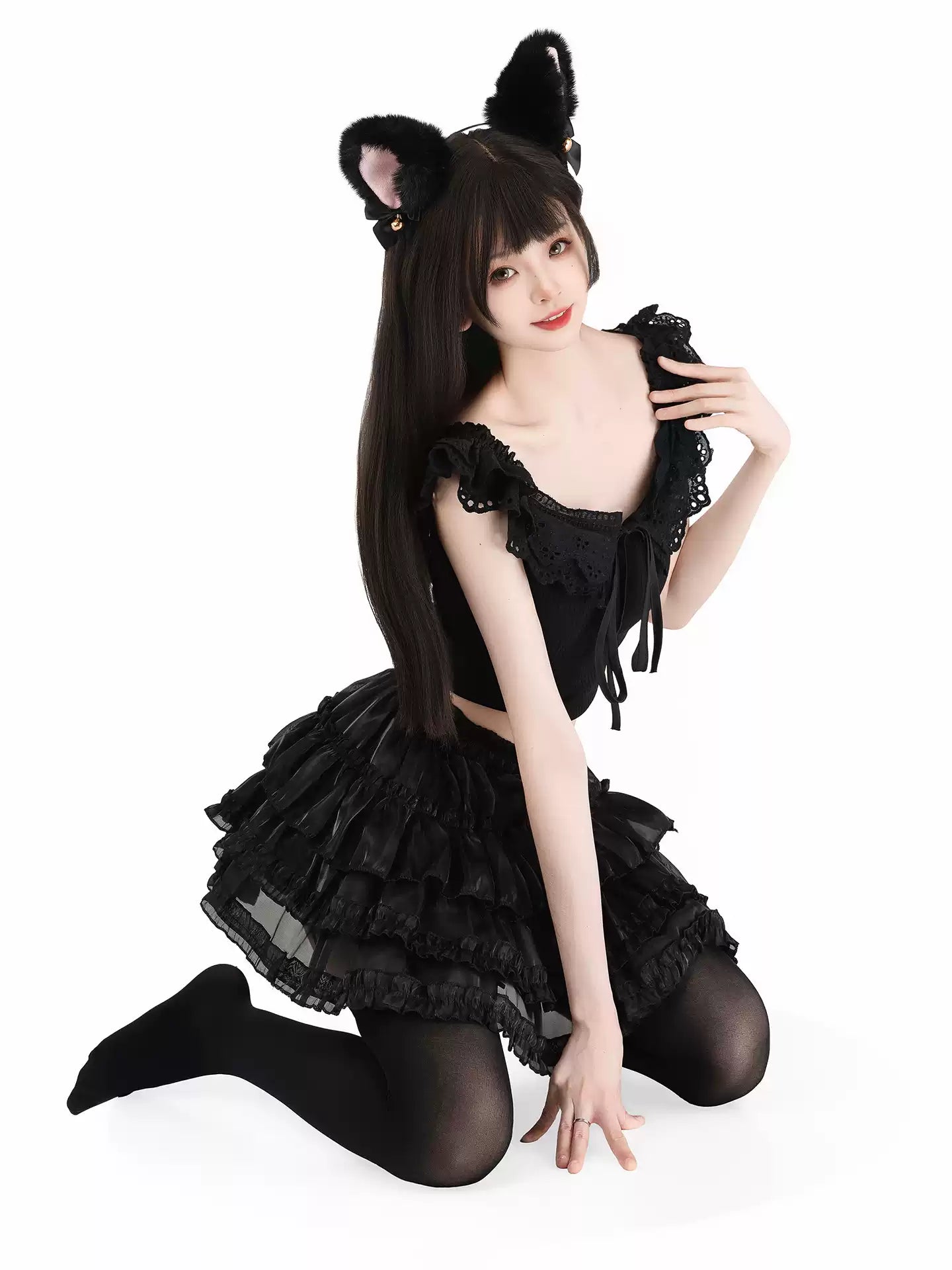 33cm Shiny Tulle Petticoat Tutu Skirt - Club Outfits BLESSSAFE