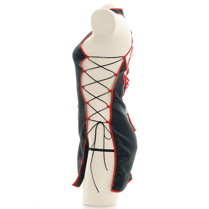 Sexy Chinese Strap Hollow Cheongsam Dress Anime Cosplay Lingerie Traditional Qipao Babydoll Blesssafe