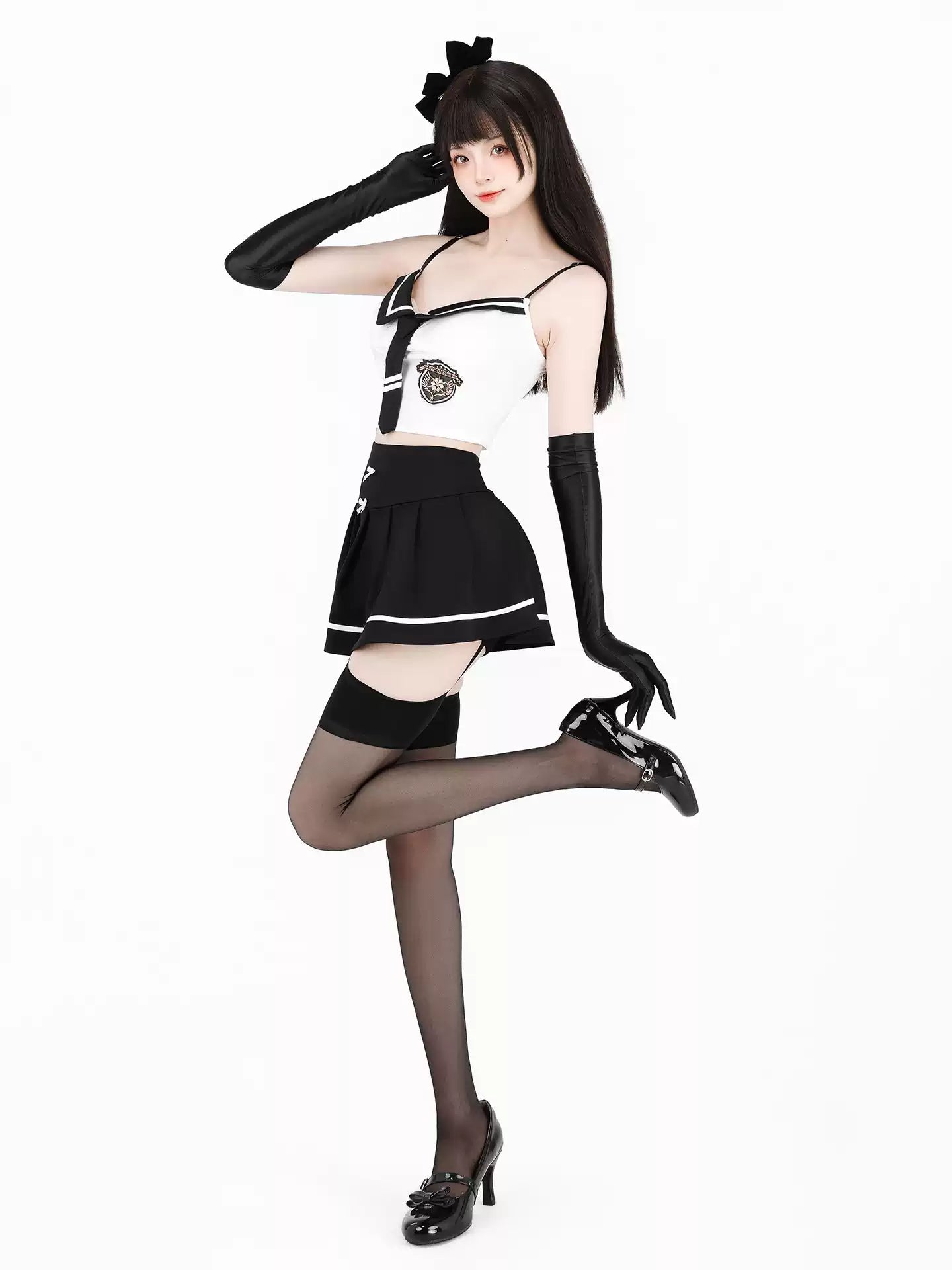 Preppy Otaku Schoolgirl Cami & Skirt Set - Pajamas BLESSSAFE