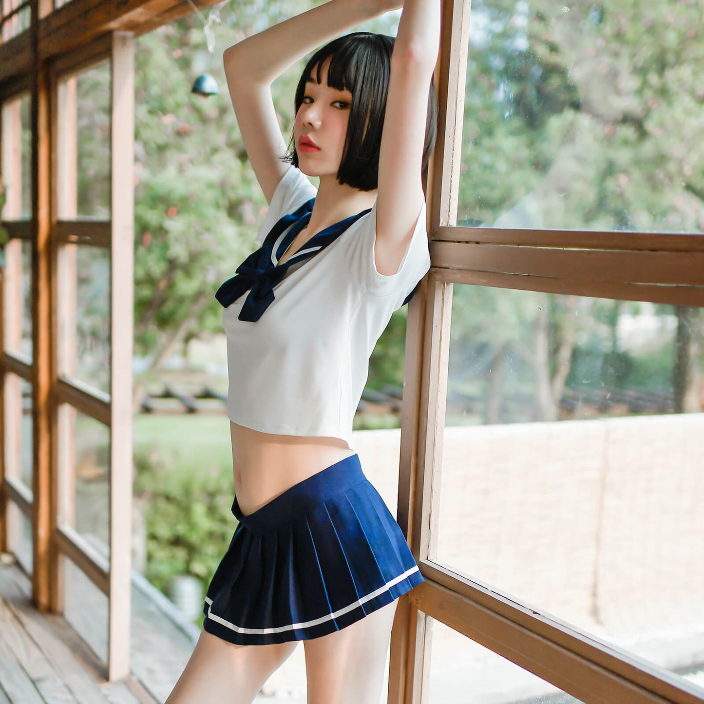 Cute Mini Sailor Cosplay Uniform - Short Pleated Anime Dress Blesssafe