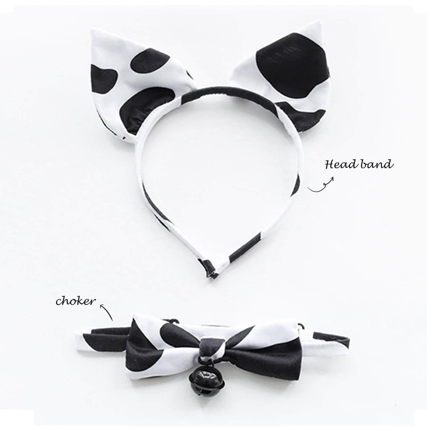Cow Print Square Anime Lingerie Lolita Japanese Cosplay Bikini Costume Set Blesssafe