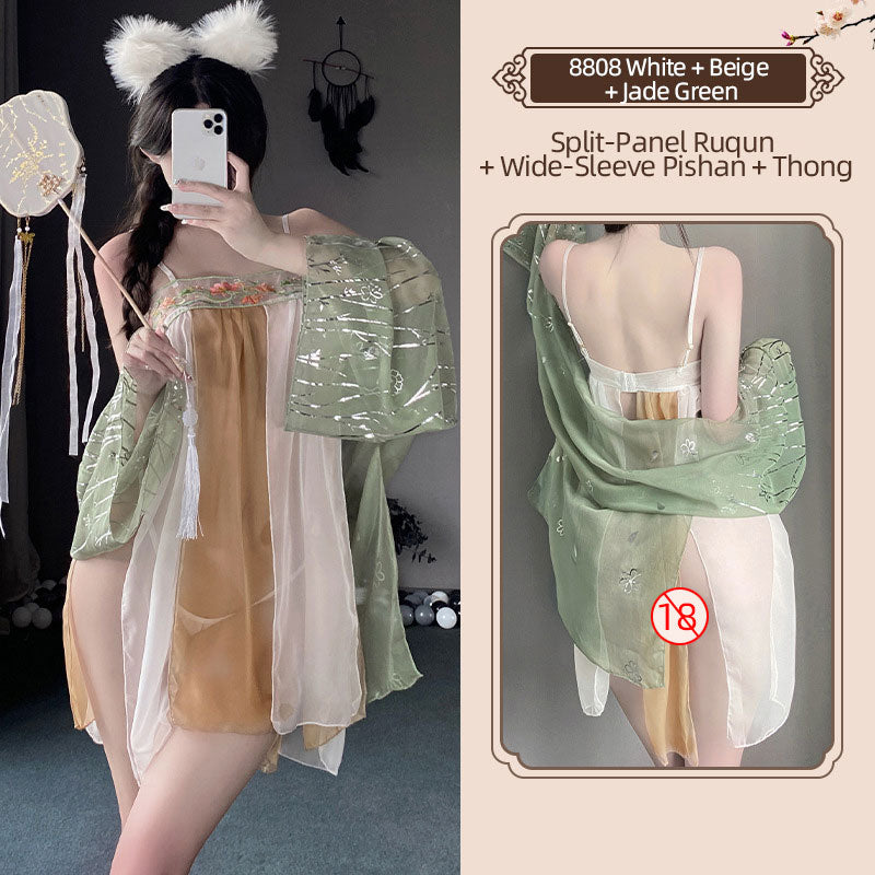 Hanfu-Inspired Sheer Ruqun Lingerie blesssafe