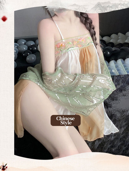 Hanfu-Inspired Sheer Ruqun Lingerie blesssafe