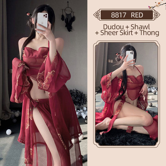 Traditional Red Doudou & Sheer Skirt blesssafe