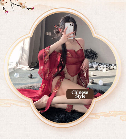 Traditional Red Doudou & Sheer Skirt blesssafe
