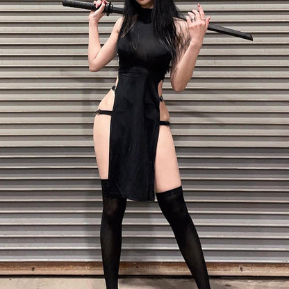 Blesssafe Sexy Ninja Costume - Kuroko Inspired Stealth Cosplay Set Blesssafe