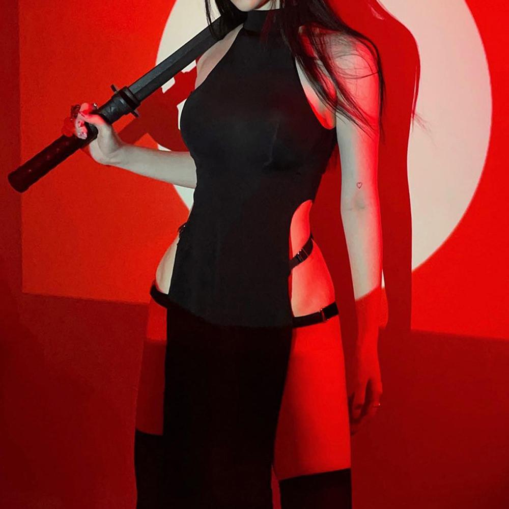 Blesssafe Sexy Ninja Costume - Kuroko Inspired Stealth Cosplay Set Blesssafe