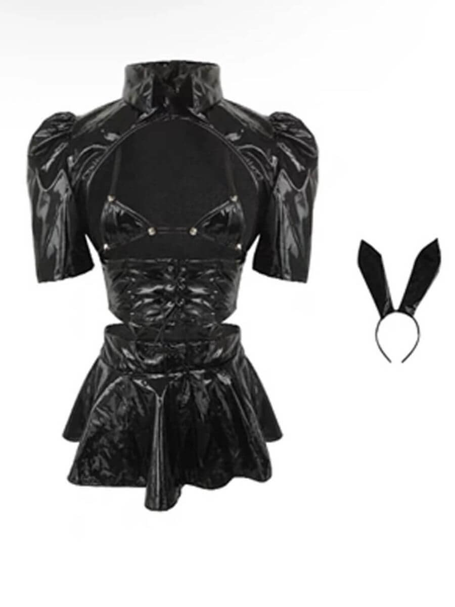Anime 2B Cosplay Costume - Gothic Android Bunny Girl Outfit blesssafe