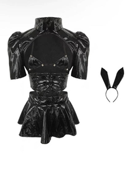 Anime 2B Cosplay Costume - Gothic Android Bunny Girl Outfit blesssafe