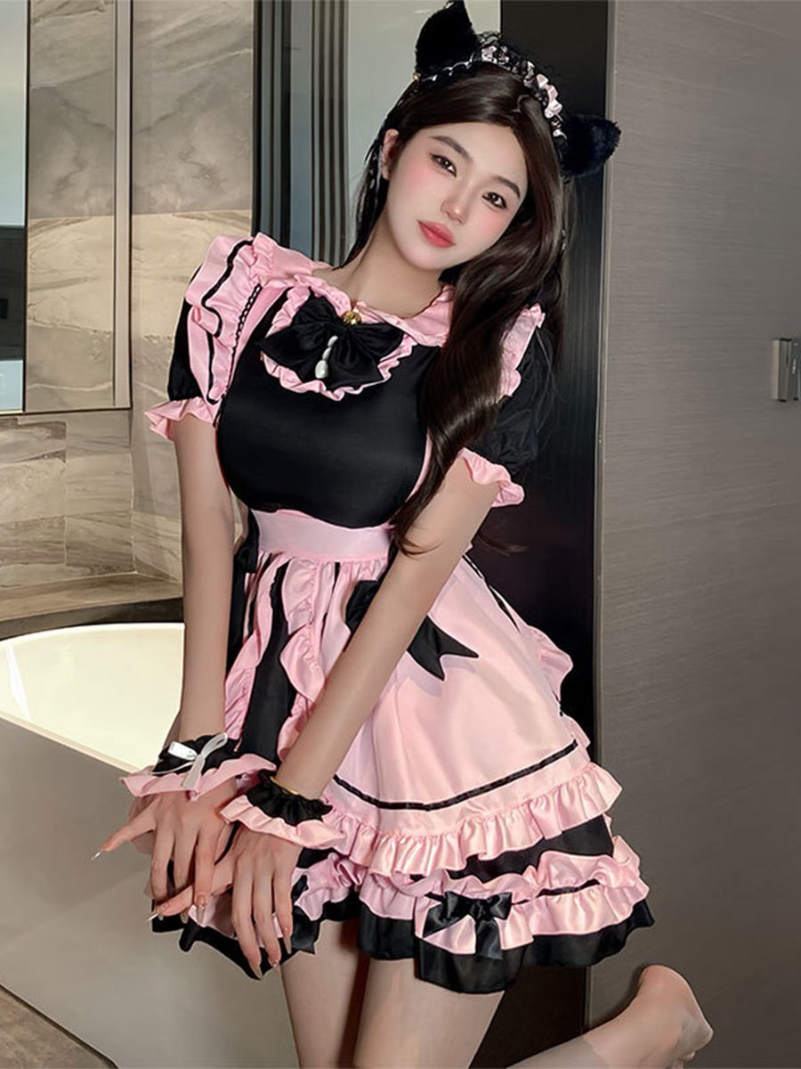 Charming Anime Maid Cafe Cosplay Costume Set Blesssafe