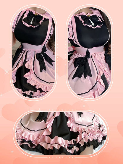 Charming Anime Maid Cafe Cosplay Costume Set Blesssafe