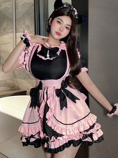 Charming Anime Maid Cafe Cosplay Costume Set Blesssafe
