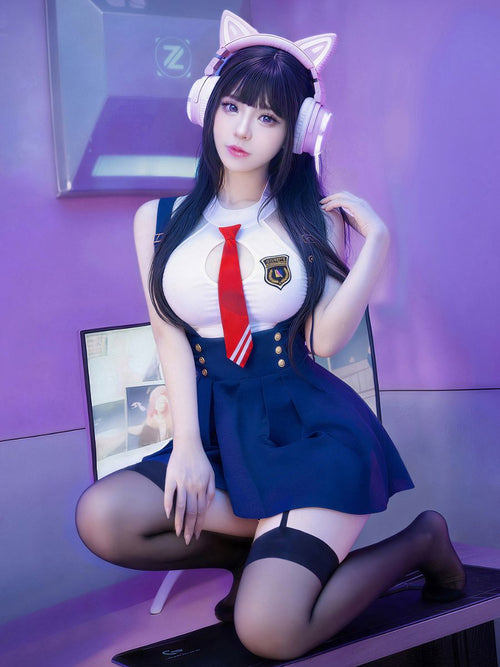 Anime School Girl Cosplay Costume - Cute Preppy Sailor Seifuku Blesssafe