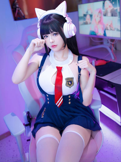 Anime School Girl Cosplay Costume - Cute Preppy Sailor Seifuku Blesssafe