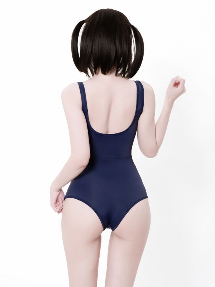 Anime Schoolgirl Cosplay Bodysuit with Top - Two Piece Teddy Set Blesssafe