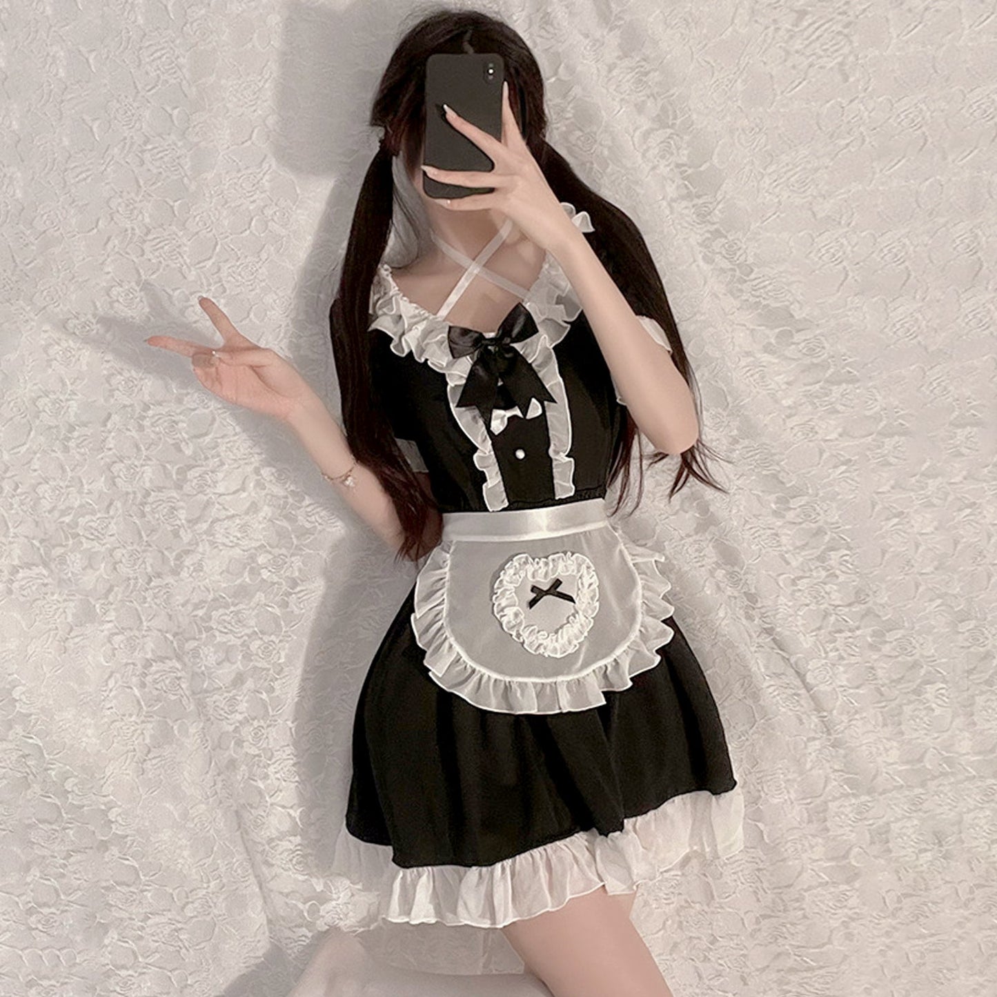 Anime Maid Cosplay Lingerie Japanese Lolita Dress Set Blesssafe