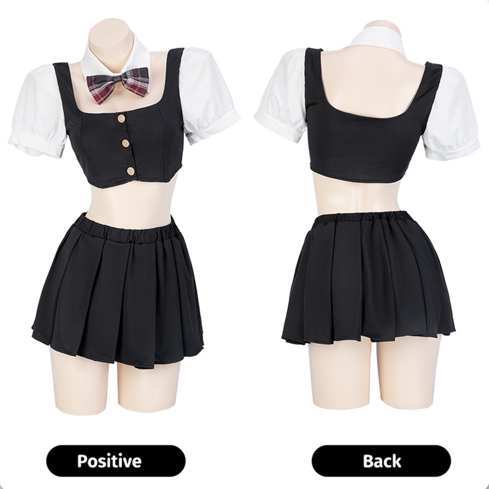 Anime Black Cosplay Uniform - Classic Dark JK Schoolgirl Sailor Blesssafe
