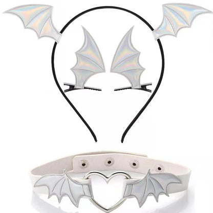 Angel Devil Cosplay Bat Wings & Choker Set