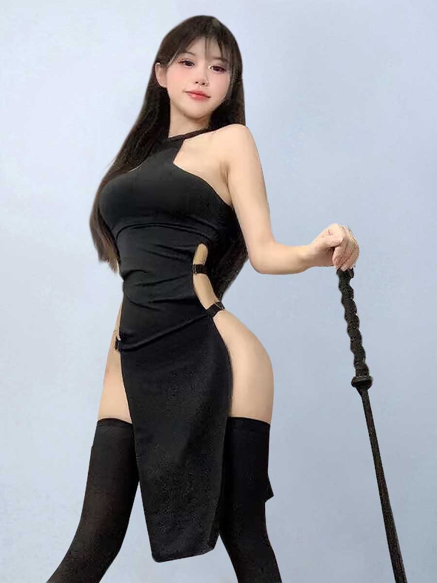 Blesssafe Sexy Ninja Costume - Kuroko Inspired Stealth Cosplay Set Blesssafe