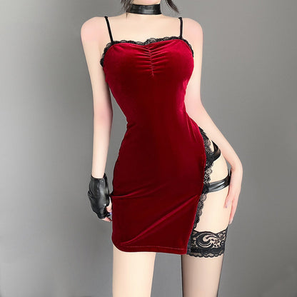Sexy Chinese Style Split Dress - Hot Backless Qipao Nightgown Blesssafe