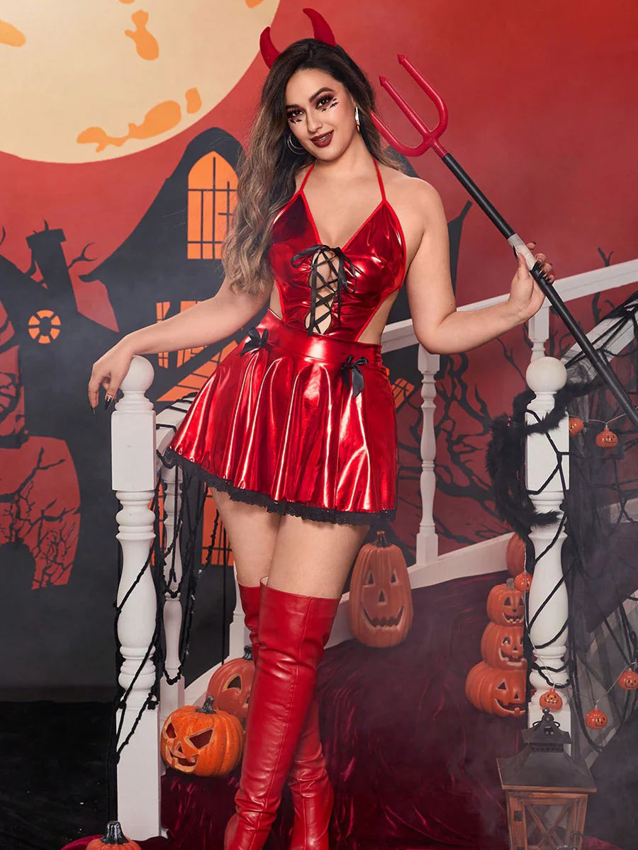 Plus Size Angel Devil Lingerie Cosplay Set blesssafe