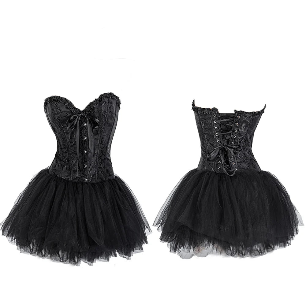 Dark Angel Devil Lingerie Corset Set
