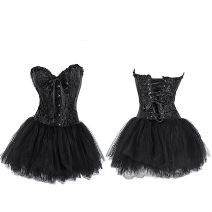 Dark Angel Devil Lingerie Corset Set