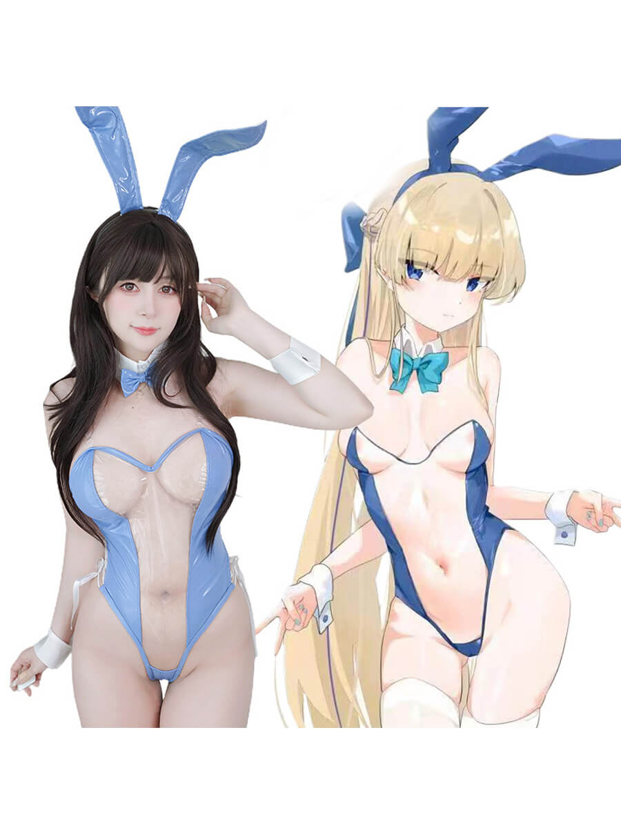 Pink Bunny Cosplay Costume - Cute Anime Rabbit Girl Bodysuit blesssafe
