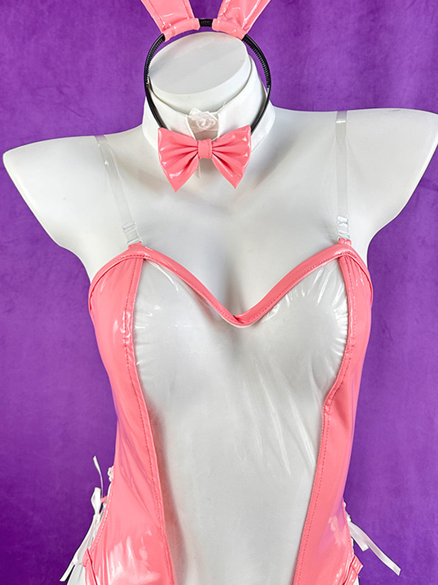 Pink Bunny Cosplay Costume - Cute Anime Rabbit Girl Bodysuit blesssafe