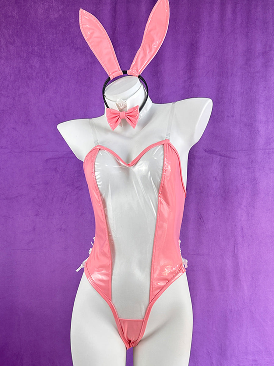 Pink Bunny Cosplay Costume - Cute Anime Rabbit Girl Bodysuit blesssafe