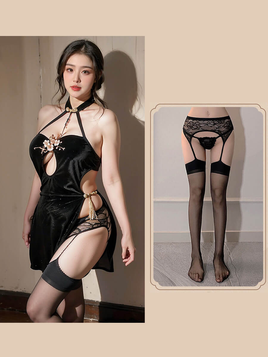 Plus Size Cheongsam Dress - Curvy Full Figure Chinese Lingerie Blesssafe
