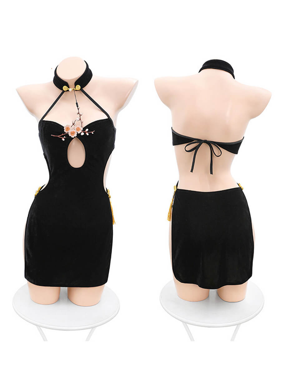 Plus Size Cheongsam Dress - Curvy Full Figure Chinese Lingerie Blesssafe