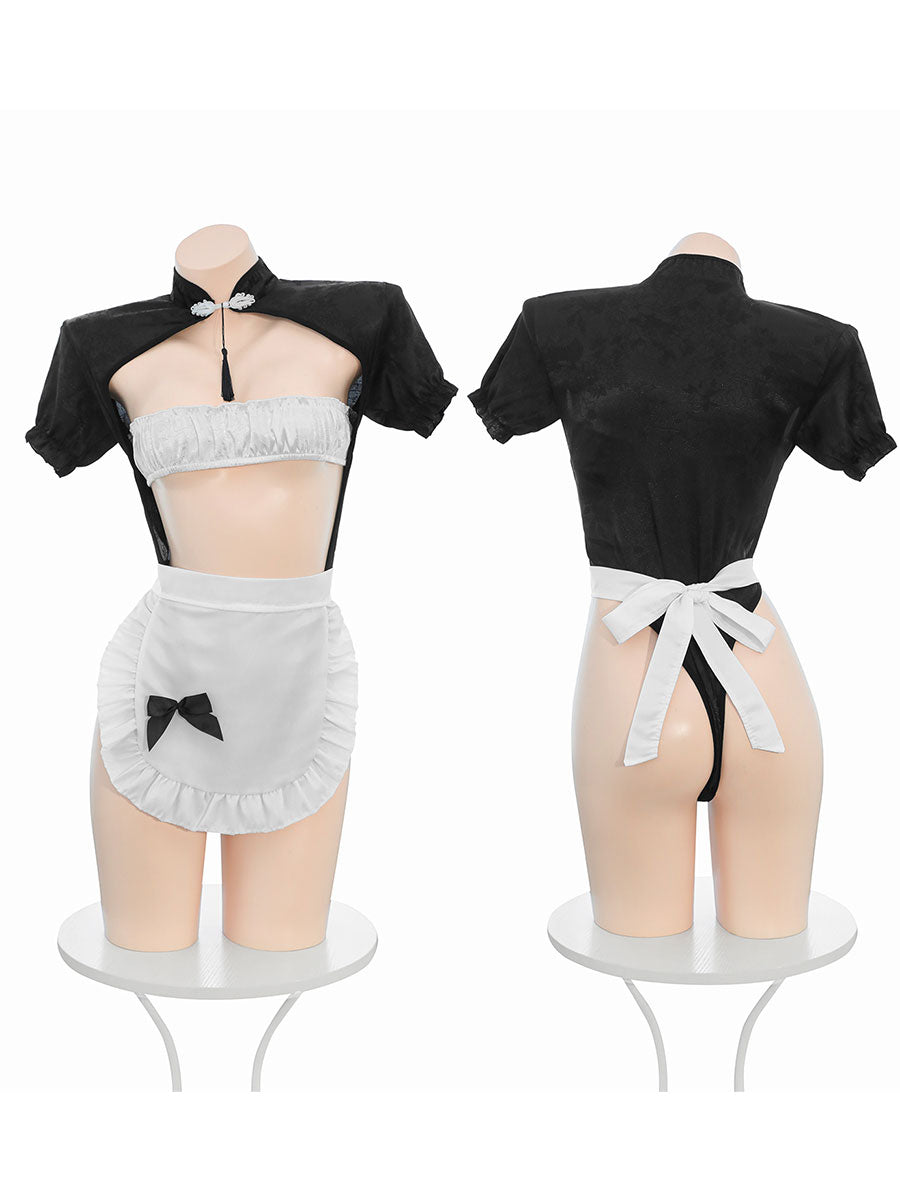 Chinese Style Maid Cosplay Lingerie Set Blesssafe