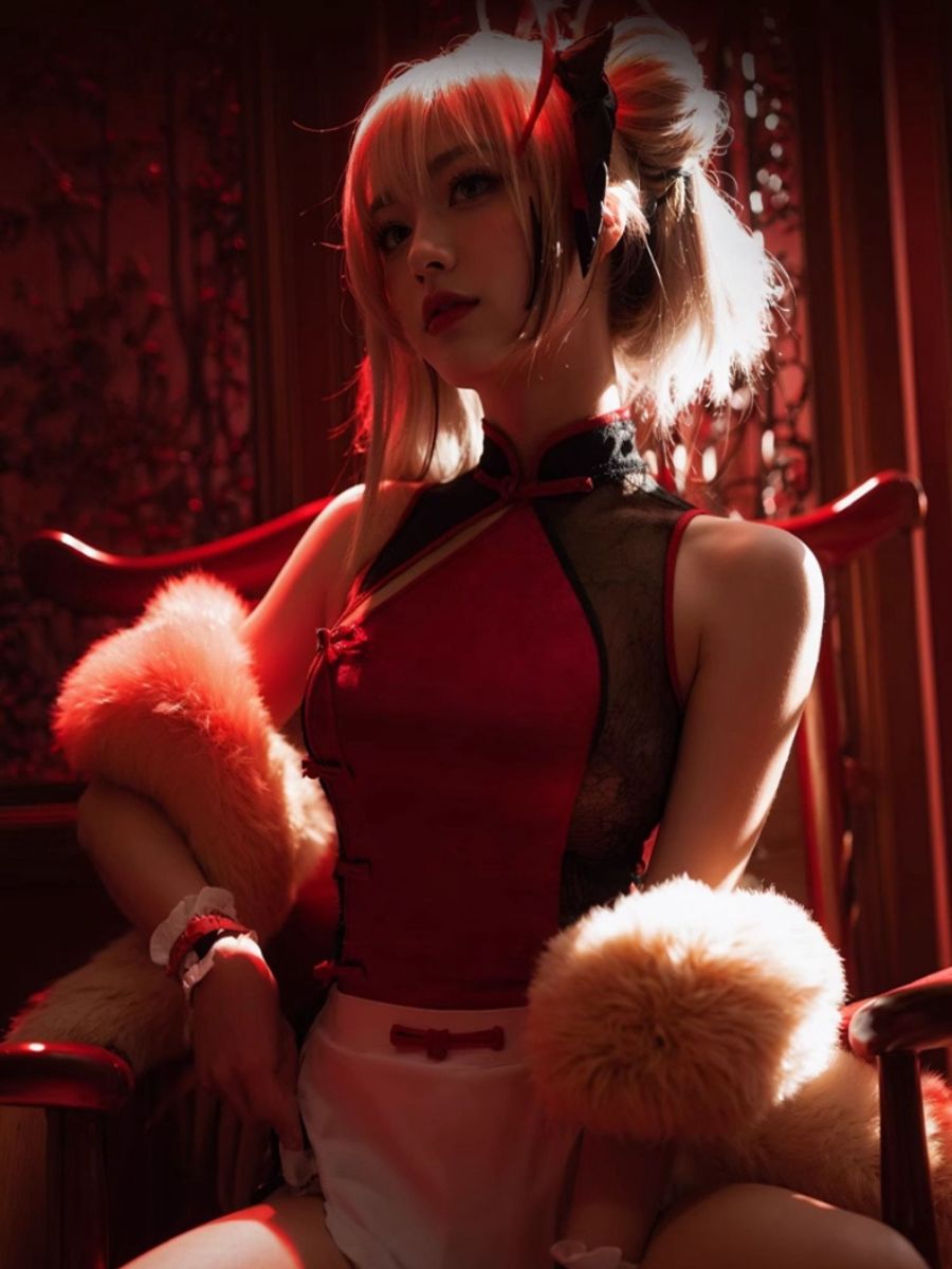 Anime Chinese-style Maid Costume - Lolita Servant Qipao Set Blesssafe
